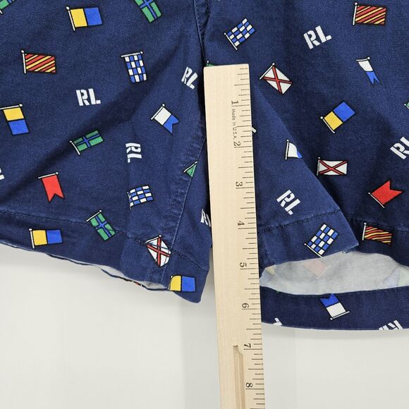 Polo Ralph Lauren‎ Shorts Mens XXL Prepster Flag All Over Print Stretch Classic - Picture 7 of 13